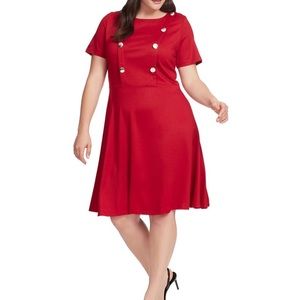 Eloquii Red Dress - Size 22